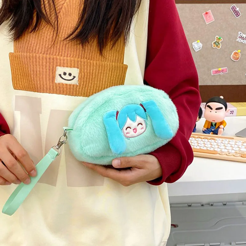 Hatsune Miku Аниме Фигурка Пенал Сакура Хацунэ Мику Косметичка Девушки Зимние Сумки
