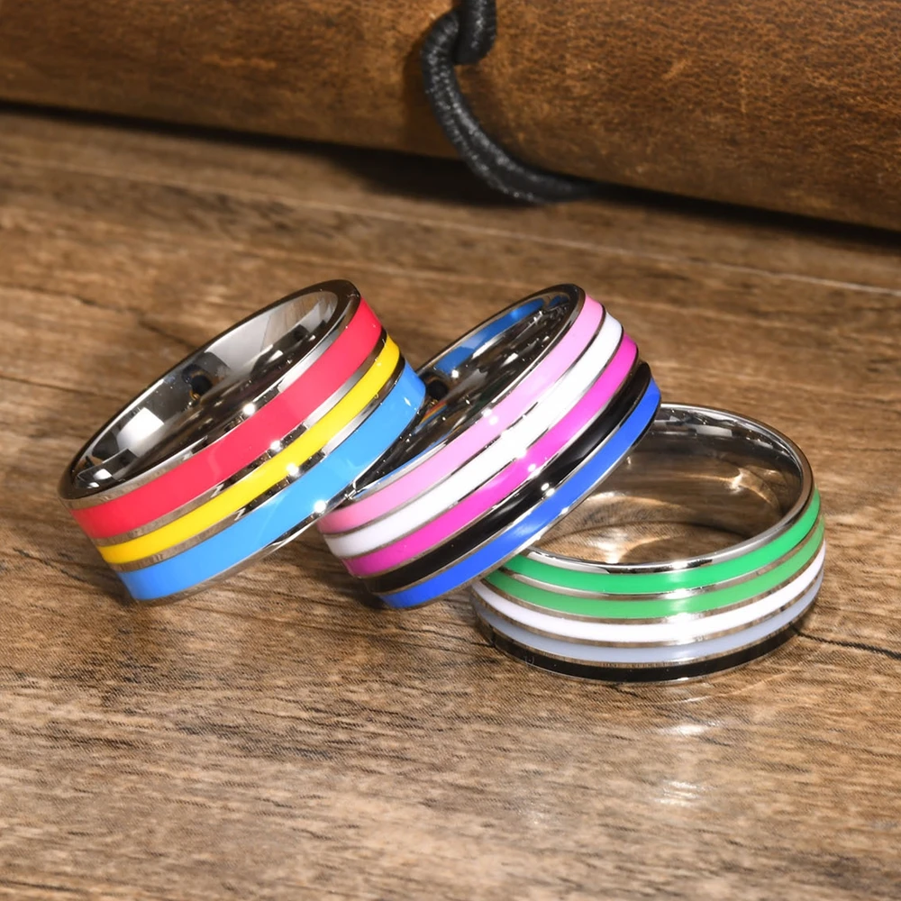 ЛГБТ-кольцо из нержавеющей стали