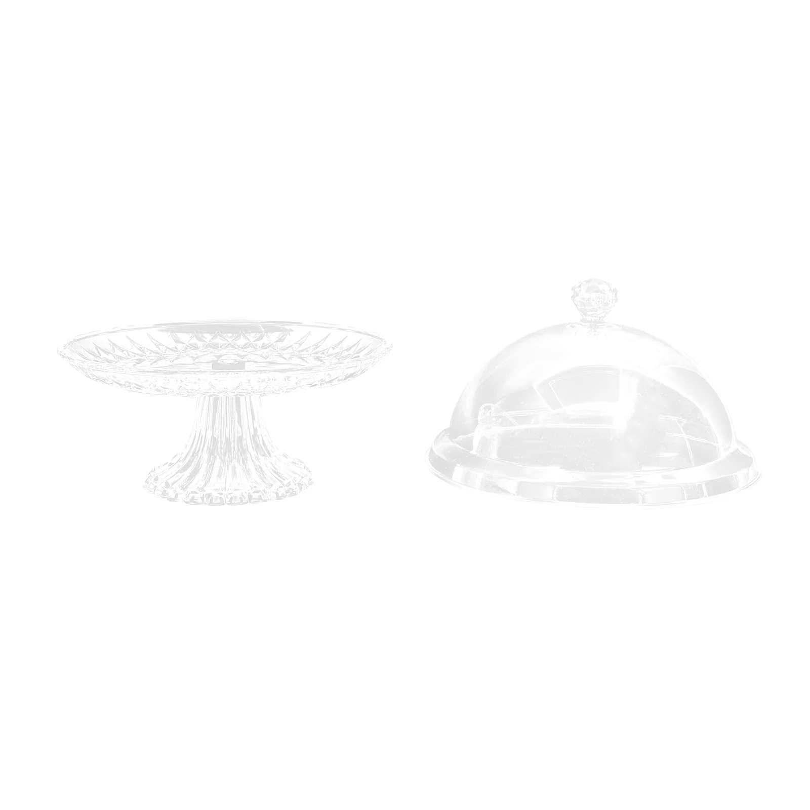 

Cake Cover Stand Dessert Tray Cupcake Glass Display Dome Forfood Acrylic Serving Holder Plates Cheesecake Party Lid Dish