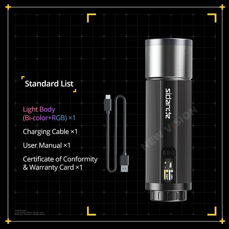 

SIDANDE 12W Flashlight PRO