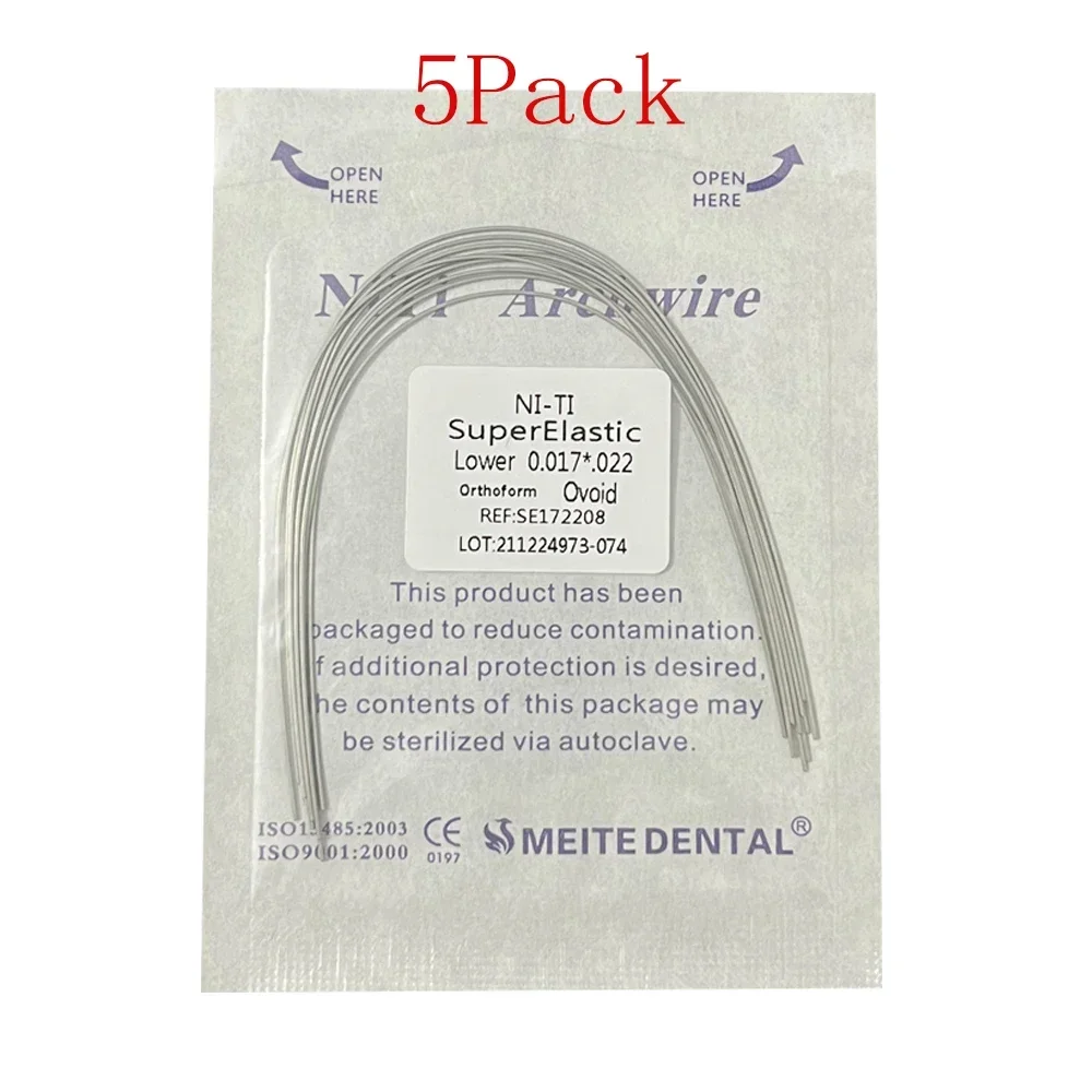 AG 5 упаковок стоматологические дуги ортодонтические суперэластичные NITI круглые
