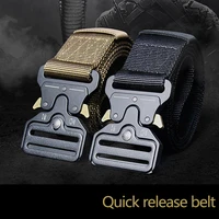 dmgear tactical quick release belt outdoor nylon automatic buckle multi function belt