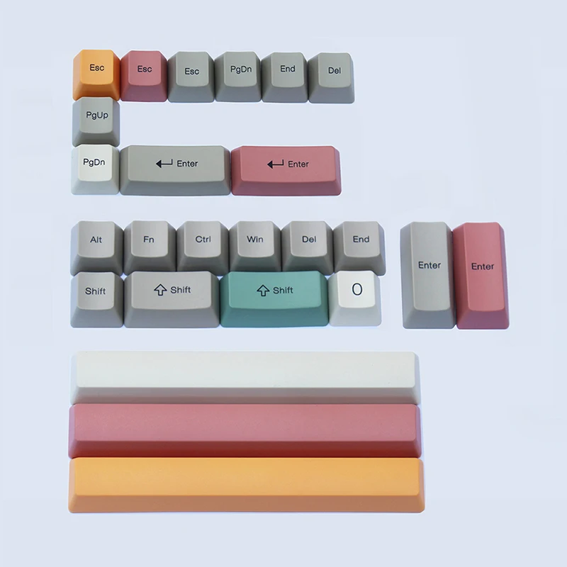 цветная тема OEM или Cherry краска-Sub колпачки клавиш толстый PBT материал для MX