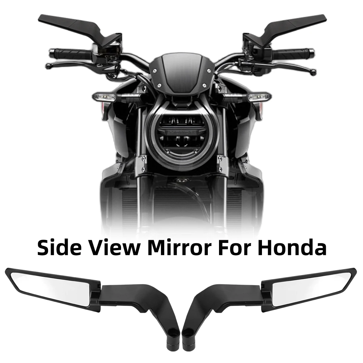 Боковые Зеркала Для Мотоциклов Серии Honda CB Stealth Winglets Совместимые С CB1000R CB650R CB650F CB500