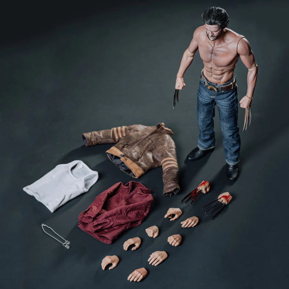 

Модель мужской экшн-куклы в масштабе, в наличии JXTOYS-042 Wolf Hugh Jackman, 12 моделей кукол для фанатов, подарок на праздник