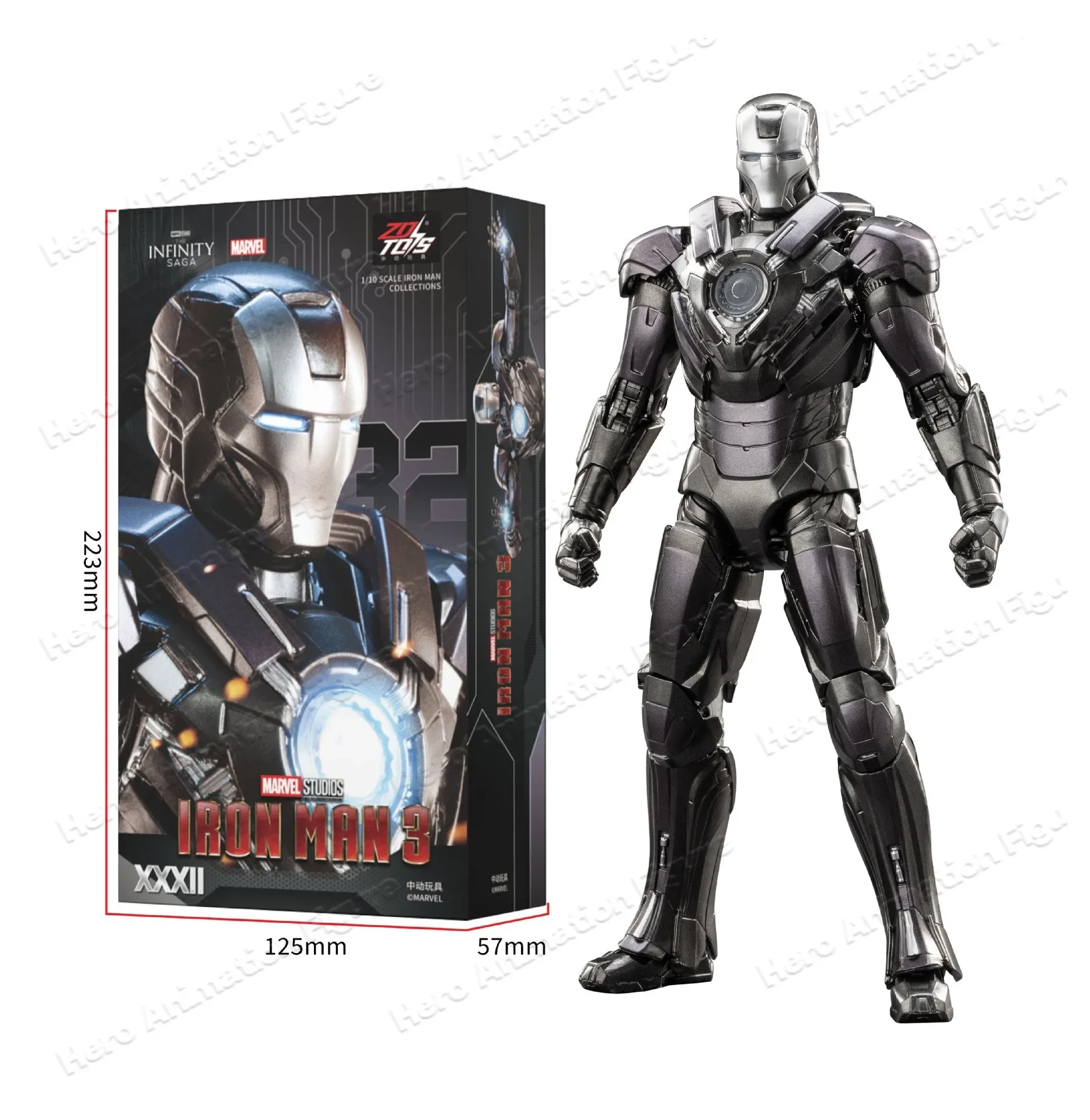 Фото В наличии: Фигурка Железного человека MK31 от Zhongdong Toys с подвижными суставами, модель-украшение из серии «Мстители», коллекционный подарок №3