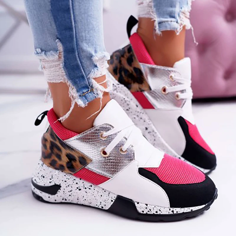 

2022 Summer New Sneakers Women Shoes Leopard Ladies Running Sneakers shoes for women sneakers Big yards of female shoes