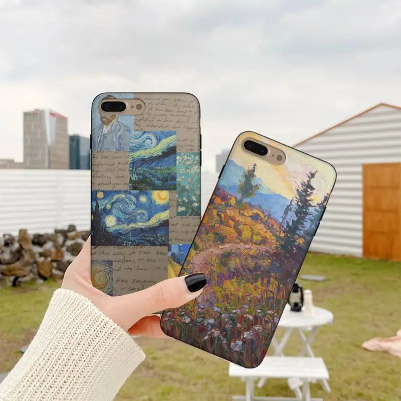 

Van Gogh Art Phone Case Fundas Shell Cover For Iphone 6 6s 7 8 Plus Xr X Xs 11 12 13 Mini Pro Max