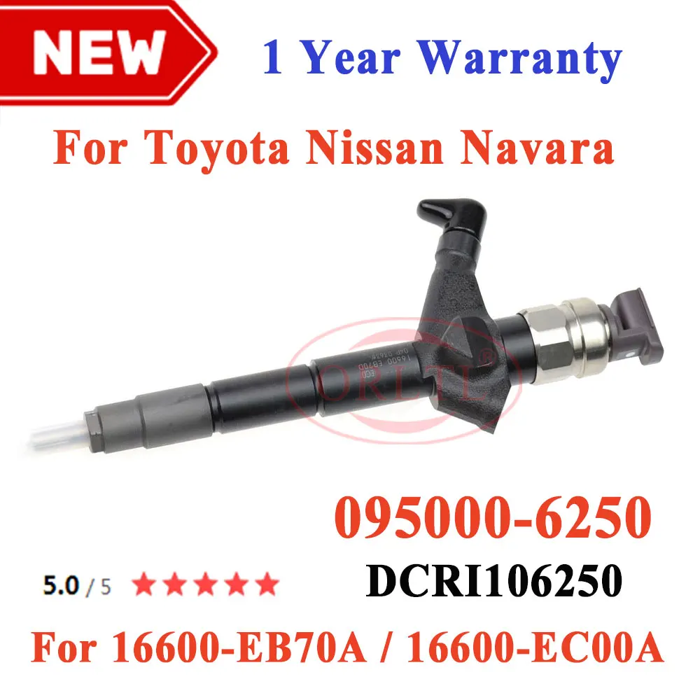 

16600-EB70B 16600-EB70A 095000-6250 Common Rail Injector For Nissan YD25 Navara D22 D40 Pathfinder R51 YD25DDTI