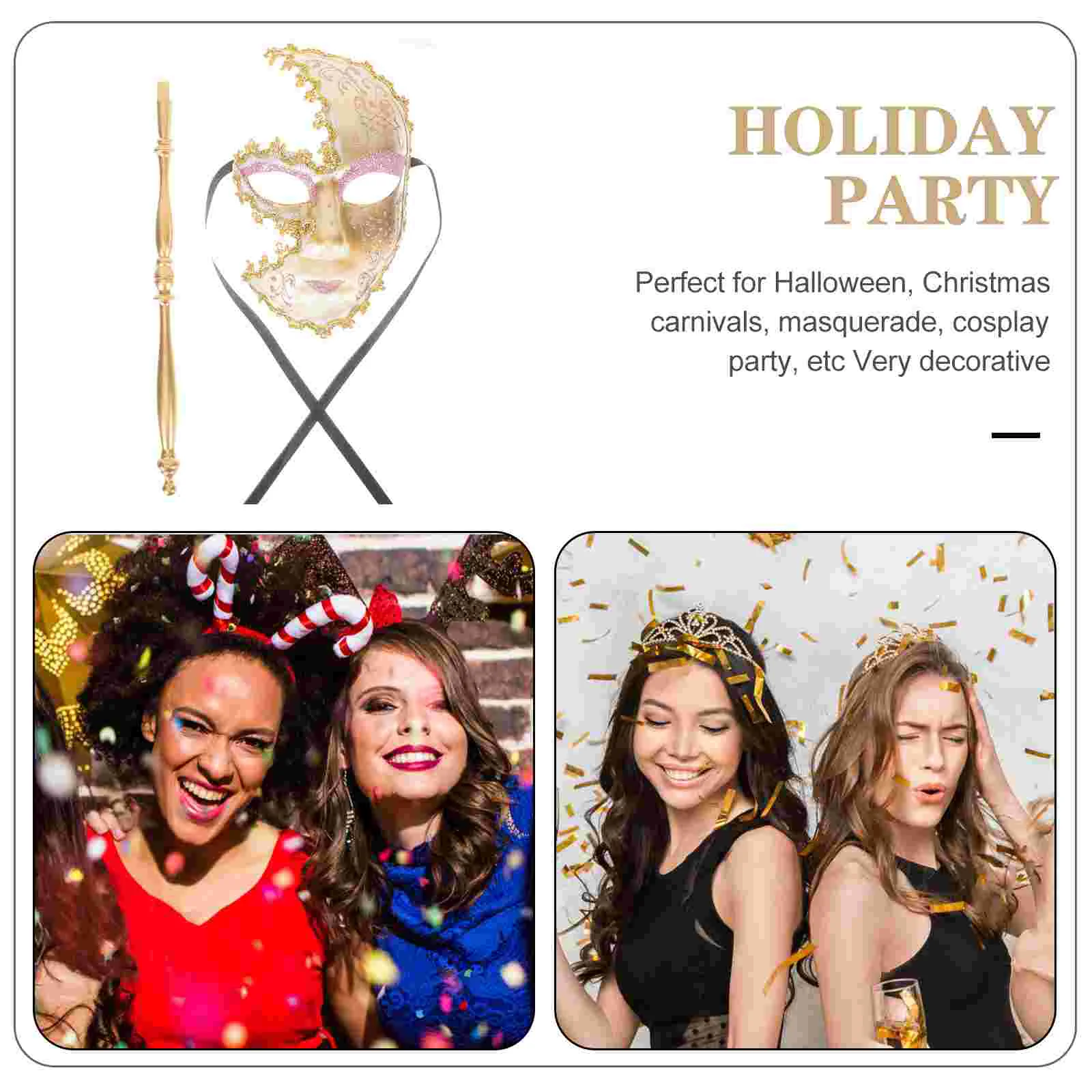 Венецианская маска простой дизайн маски для Хэллоуина Марди Гра маскарад на