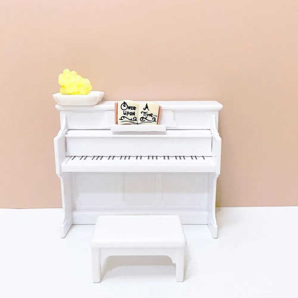 Деревянный Кукольный Миниатюрный рояль имитация вертикального пианино