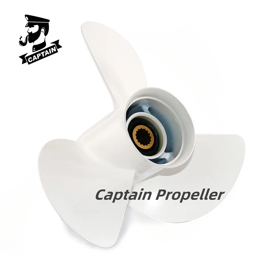 Captain Boat Propeller 11 5/8x11 Fit Yamaha Outboard Engine 40 48 50 55 60 HP Motor Aluminum Alloy Screw 3 Blade 13 Tooth Spline