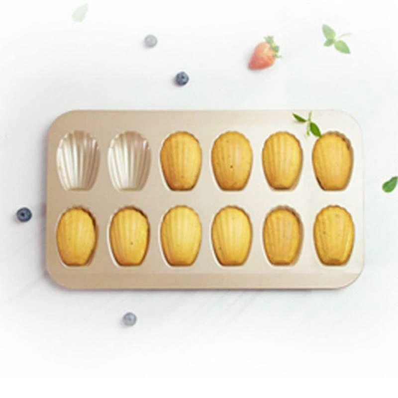 12 чашек в форме ракушки с антипригарным покрытием сковорода Madeleine форма из