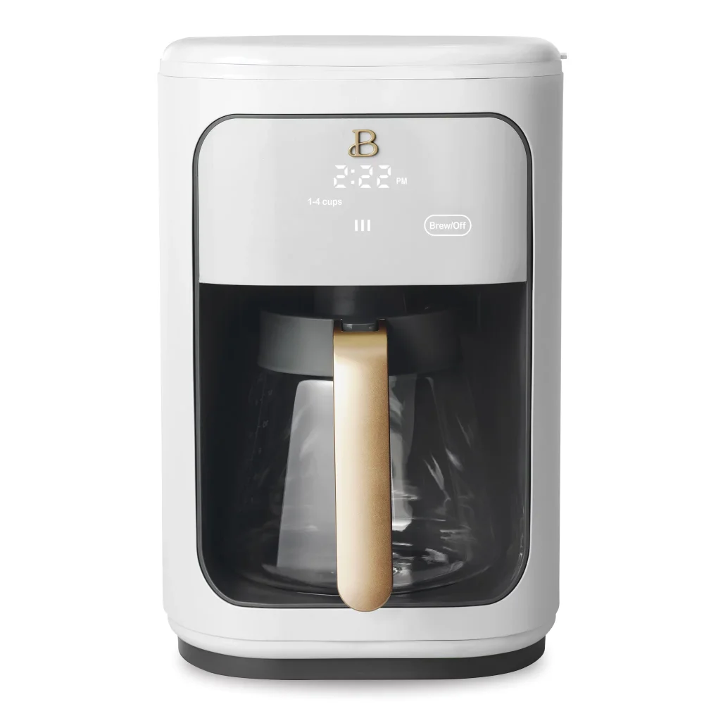 14 Cup Programmable Coffee Maker, White Icing  Espresso Make