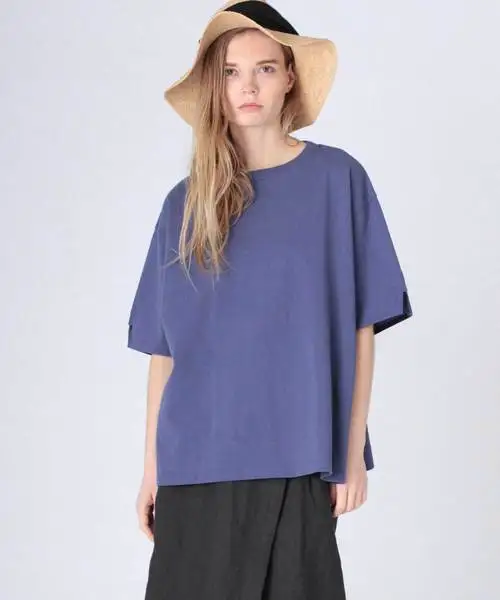 Заказы экспортируемые в Японию весна-лето 2024 новая хлопковая футболка с круглым