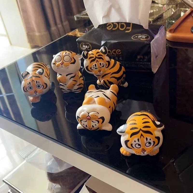 Оригинал я не толстый Тигр панху с ребенком 2 серии милая коробка Аниме фигурки