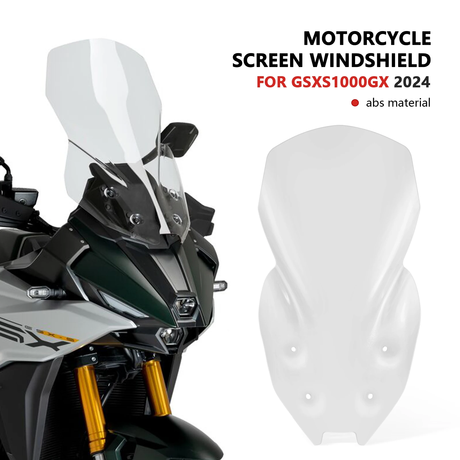 Фото Для GSX-S1000GX GSX S1000 GX 2024-2025 новые аксессуары лобовое стекло мотоцикла защитная крышка дефлектор передний обтекатель №1