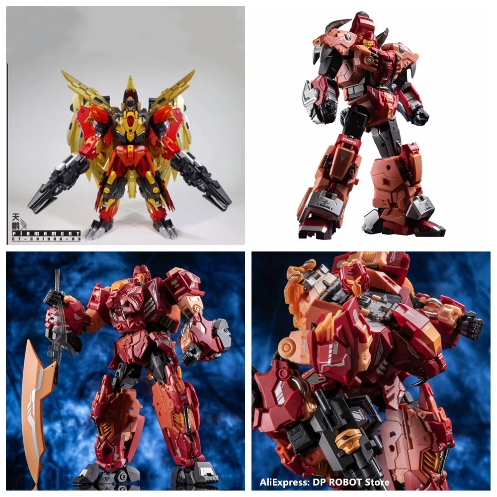 

CANG-TOYS Transformation CT CT-Chiyou-02 CT-CY01 CT-CY02 Divebomb Tantrum Rampage Predaking Action Figure Robot Toys With Box