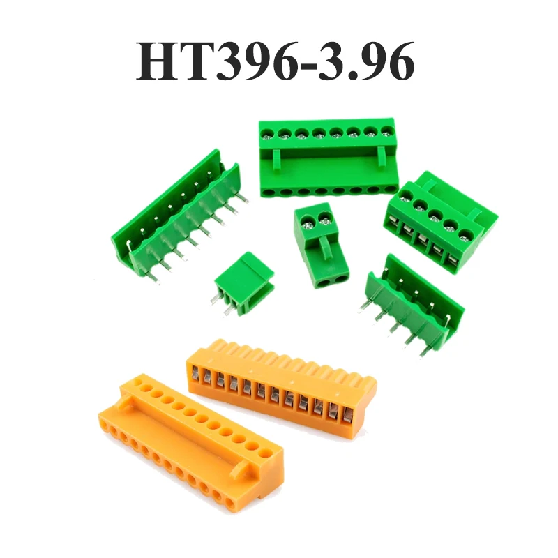 

Клеммная колодка PCB HT396K HT396 2/3/4/5/6/7/8/9/10/12P, 15EDGK 3,96 мм, зеленая, оранжевая, прямая/прямоугольная контактная клемма проводки