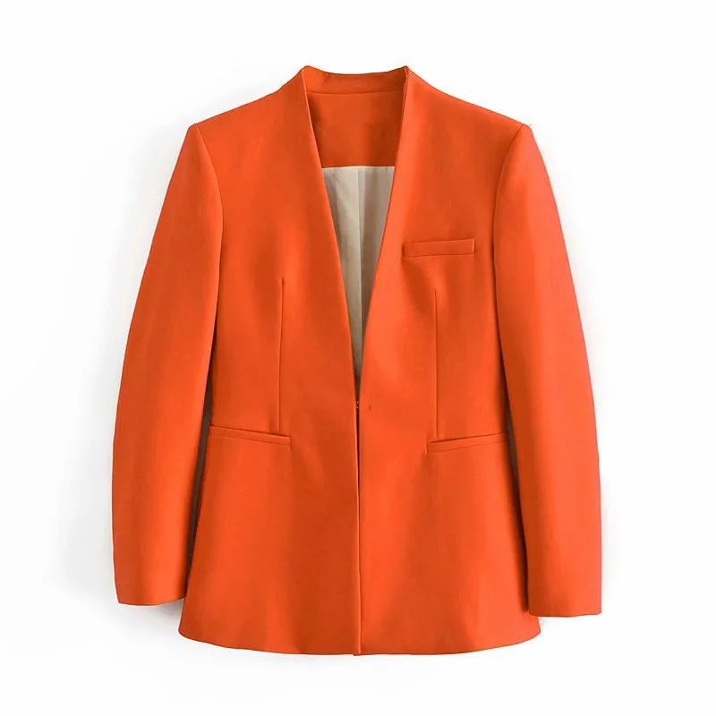 

Women's Jacktet Notched Blazer Office Pantsuit Solid Long Sleeve Suit