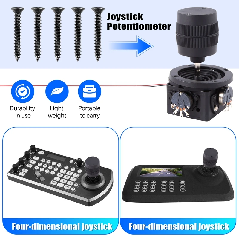 3-осевой джойстик-потенциометр R300B-M2 5K 3D Security Yuntai Control Ball Machine Клавиатура Монитор