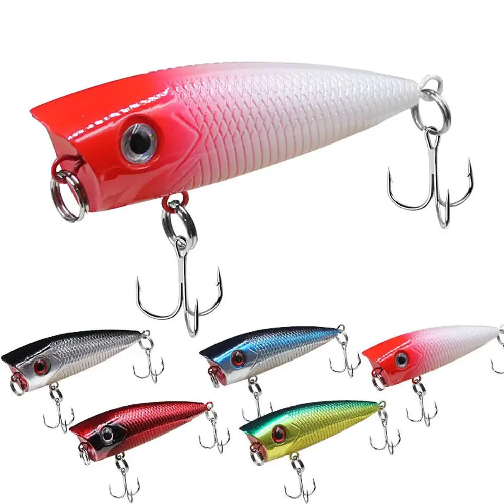 

5Pcs 6cm/6g Wobbler Fishing Bait With Hooks Plastic Box Artificial Fishing Lure Fake Bait Fishing Gear Supplies