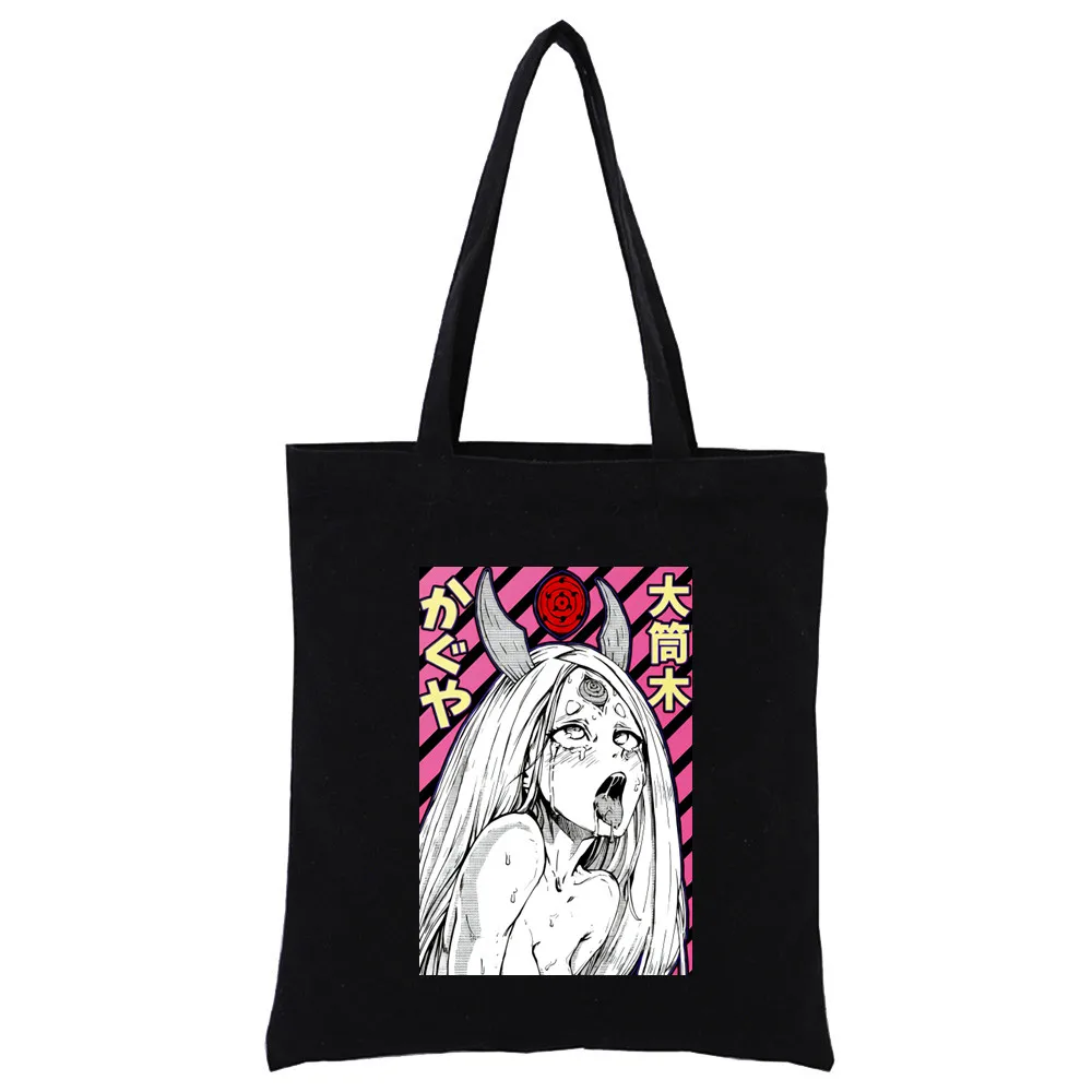 

Otsutsuki Ahegao Hentai Graphic Shopping Canvas Bag Female Girl Tote Eco Shopper Shoulder Bags,Drop Ship
