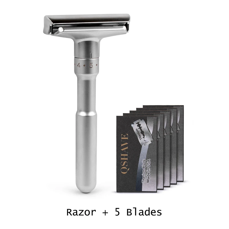 Cool Safety Mannual Razor Adjustable Classic Mens Shaving Mild To Aggressive 1-6 File Hair Removal Shaver It with 10 Blades