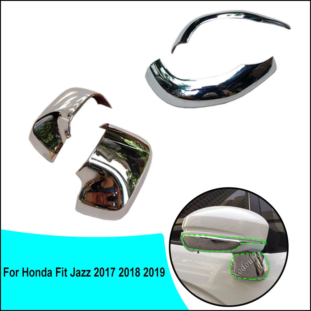 

Для Honda Fit Jazz 2017 2018 2019 автомобильные брови из АБС-пластика хром заднего вида боковое стекло для зеркала заднего вида обшивка полосы палочки рамка