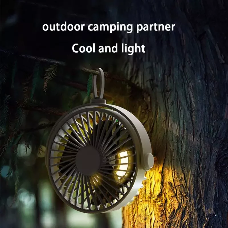 

NEW2023 Multifunctional Fan 5.5W 2000mAh USB Rechargeable Portable Outdoor Camping Ceiling Fan with Led Light And Smart Control