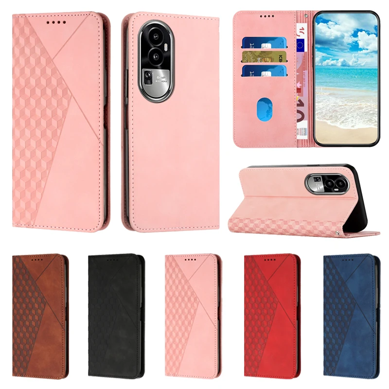 Чехлы для телефонов OPPO A96 A94 A93 A92 A78 A77 A74 A73 A58 A57 A55 A54 A53 A17 Realme 11 10 9 Pro Wallet Магнитный