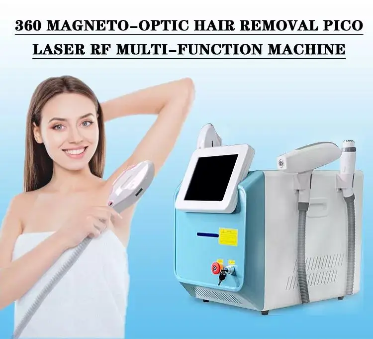 

2023 Newest Portable 3 in 1 OPT Nd Yag Laser RF Machine For Hair Removal Tattoo Removal 532nm 1064nm 1032nm Skin Tightening