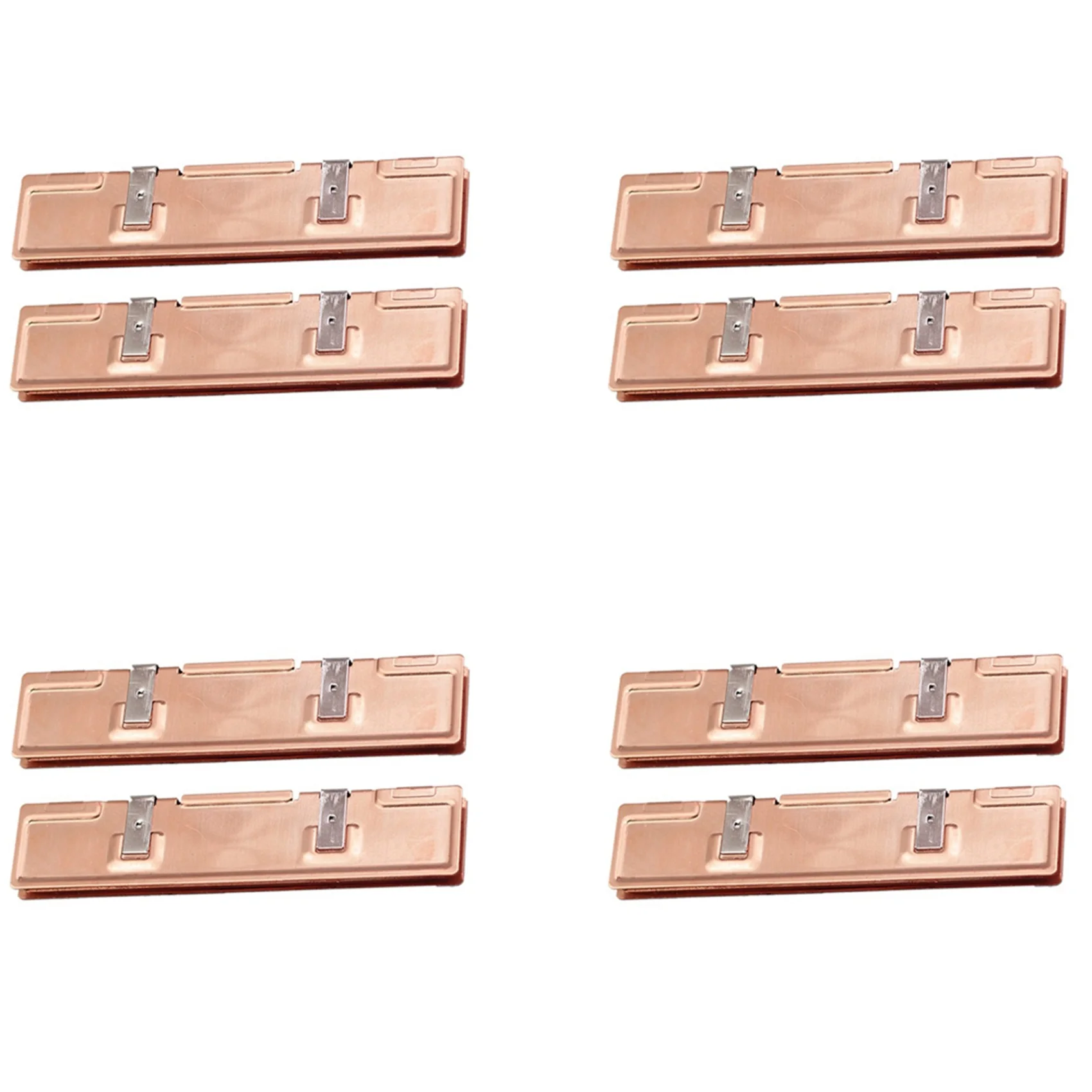 Фото M51K-8Pcs Радиатор охлаждения оперативной памяти из чистой меди для ПК, кулер для памяти DDR2 DDR3 DDR4 №4