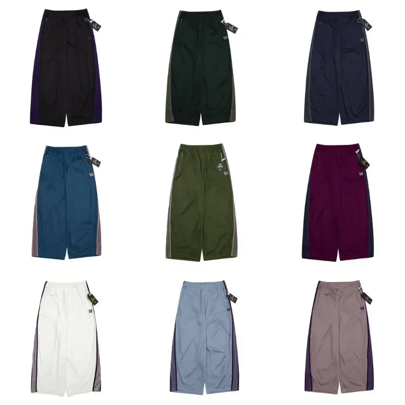 

2023ss Wide Men Women1:1 AWGE Wide Leg Trousers Embroidery Butterfly Track Loose PantsTimely Delivery