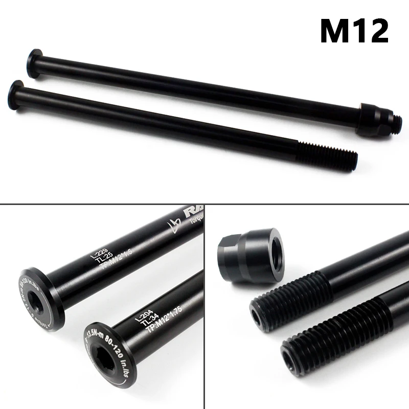 Фото Велосипедная втулка, быстросъемная Передняя Задняя ось M12 M15 P1.5 P1.75, велосипедные аксессуары №3
