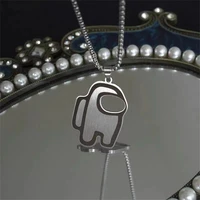 new spaceman werewolf kill necklace titanium steel hip hop cold wind accessories in europe and america