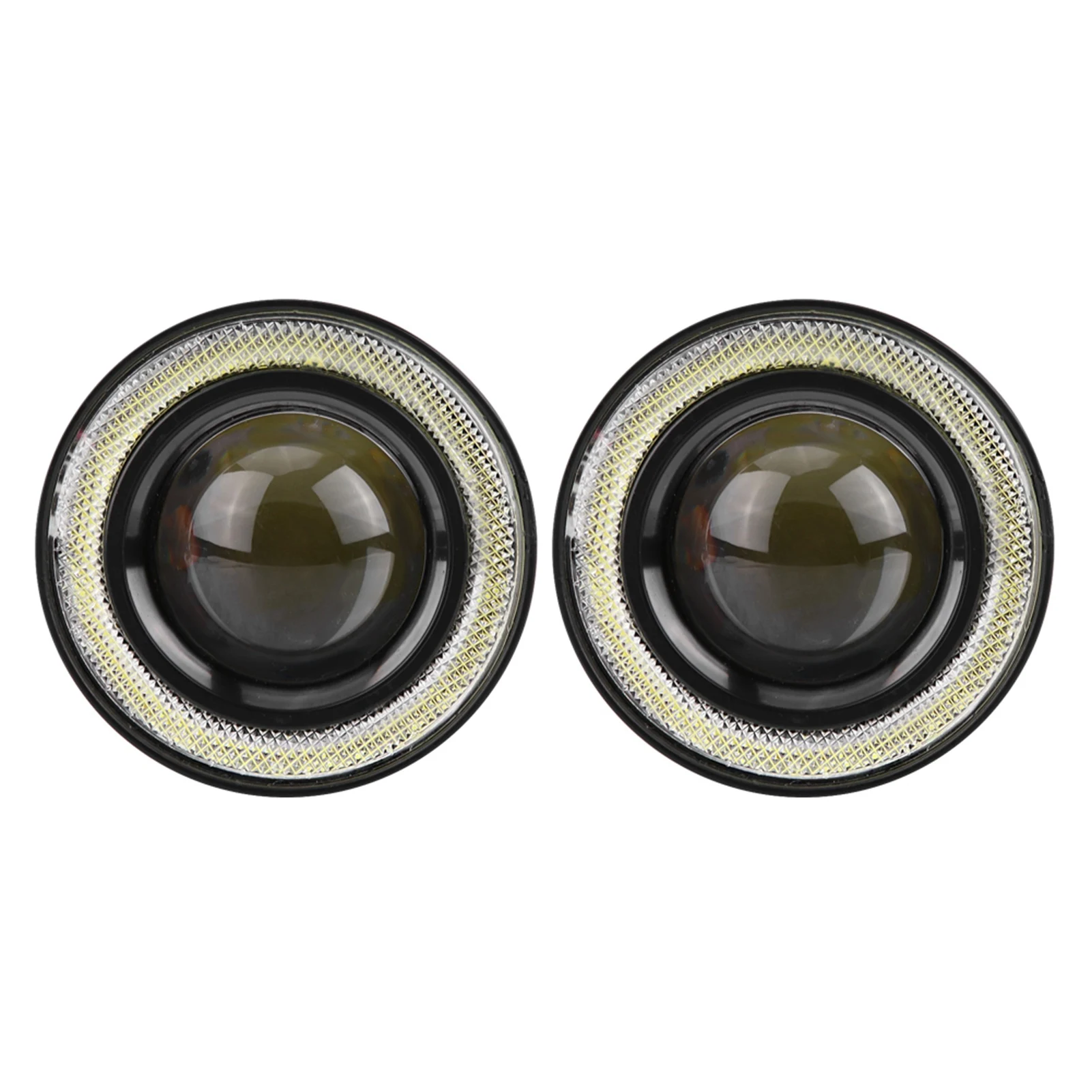 Универсальный 2шт 10 Вт LED COB Angel Eyes Дневной ходовой фонарь для автомобиля