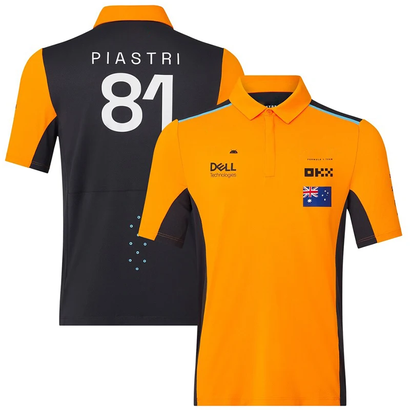 

2023 new summer F1 racing short-sleeved T-shirt POLO shirt The same style for fans on the official website