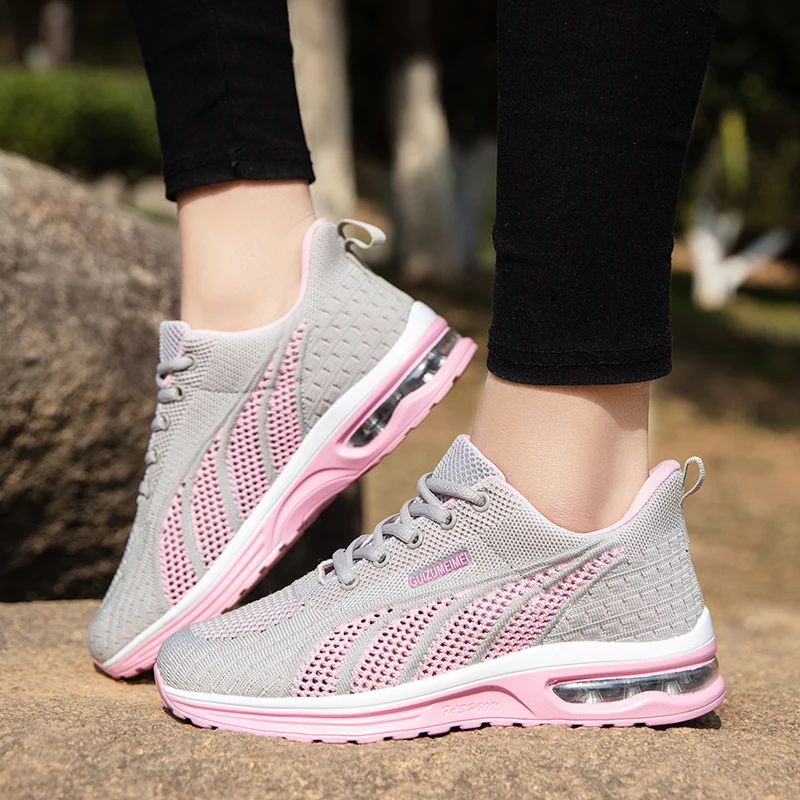 Women Running Shoes Air Cushion Ladies Casual Sneakers Free Shipping Summer Outdoor Jogging Shoes Female Athletic Sports Trainer
