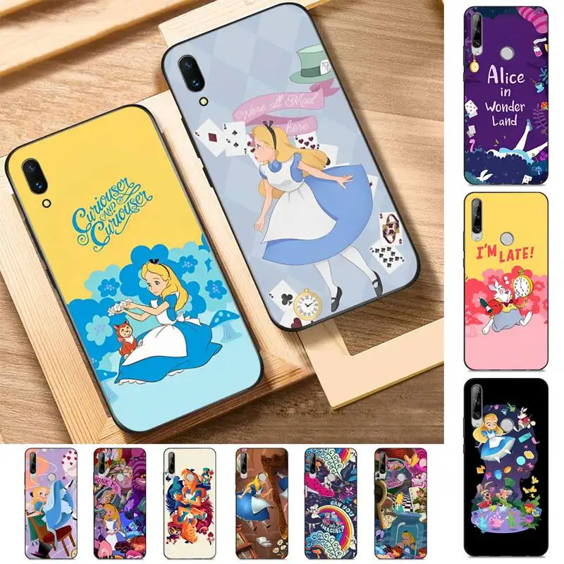 

Disney Alice In Wonderland Phone Case for Huawei Y 6 9 7 5 8s prime 2019 2018 enjoy 7 plus