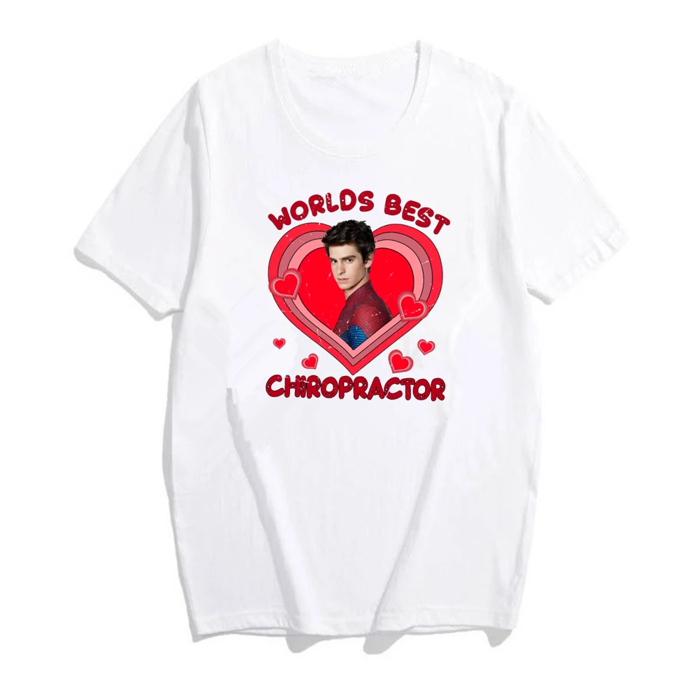 Женская футболка с коротким рукавом принтом эндри Гарфилда |