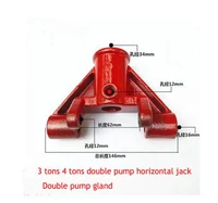 34 tons double pump horizontal jack accessories double pump gland with pressure roller