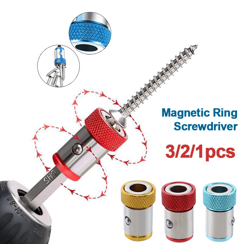 

Ring Bit Magnetic Bit Drill Screwdriver Anti-corrosion Magnetizer For Magnetic Bit Screwdriver Strong Ring Electric Holder Alloy