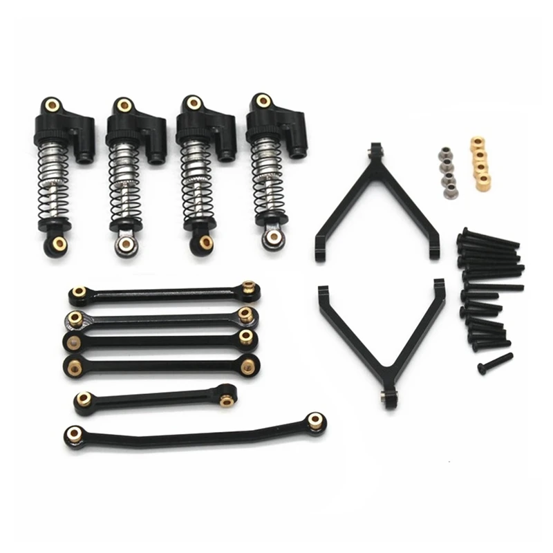 

Metal Shock Absorbers Steering Rod Chassis Tie Links Set For FMS FCX24 1/24 RC Crawler Car Upgrades Parts Accessories