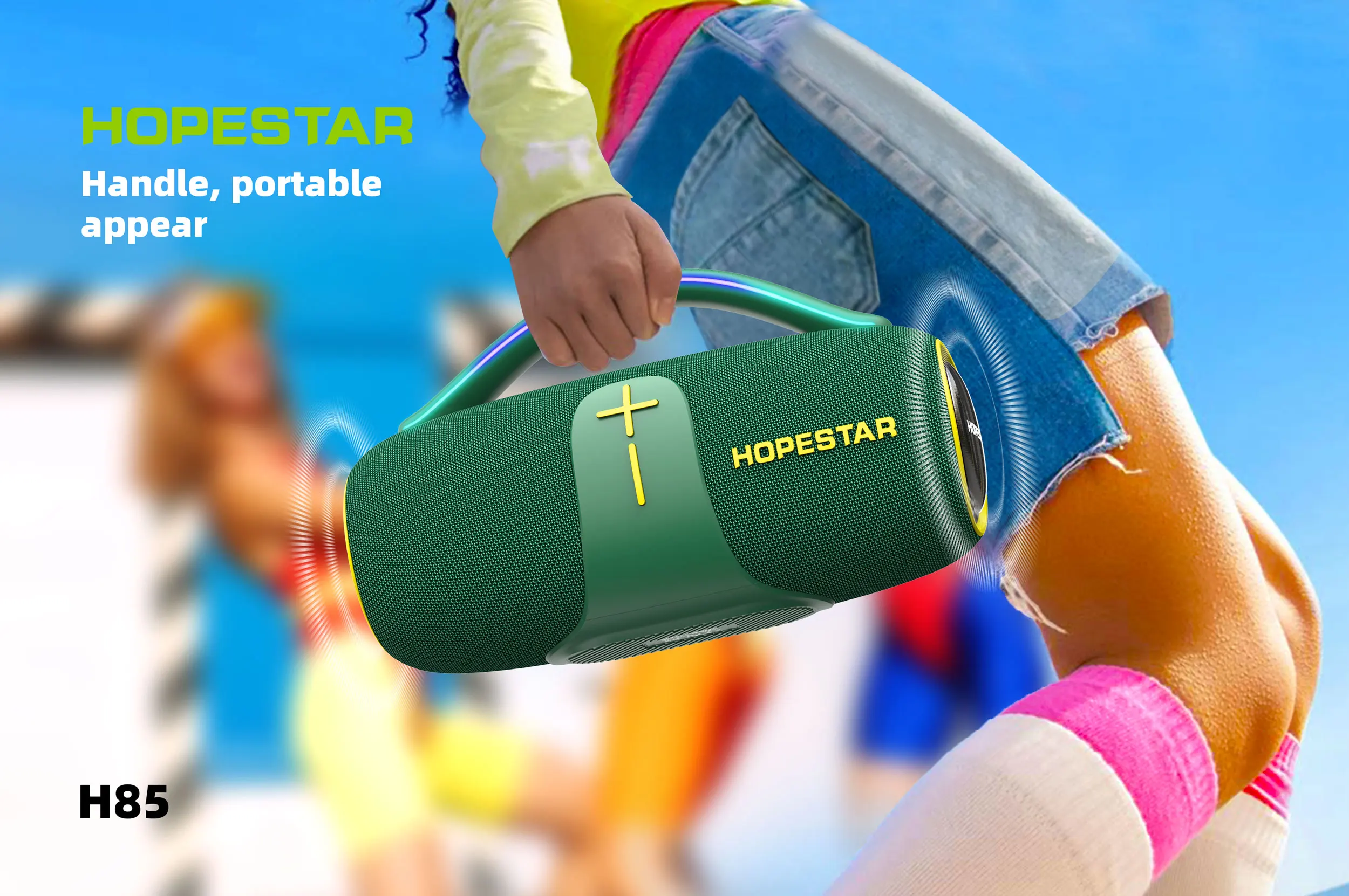Портативная уличная колонка Hopestar H85 Altavo с хорошим звуком, беспроводная, MP3-плеер, водонепроницаемая. (art.: 3920dc59aea75) - 3920dc59aea75