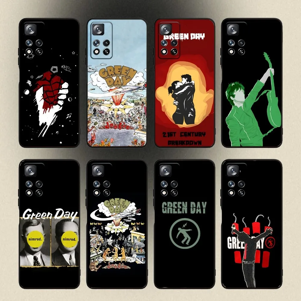 Чехол для телефона Band G-Green D-Day Punk Billie Joe Samsung Galaxy A20 A21s A22 A31 A32 A52 A53 A72 73 A80 A91 Soft Black Cover
