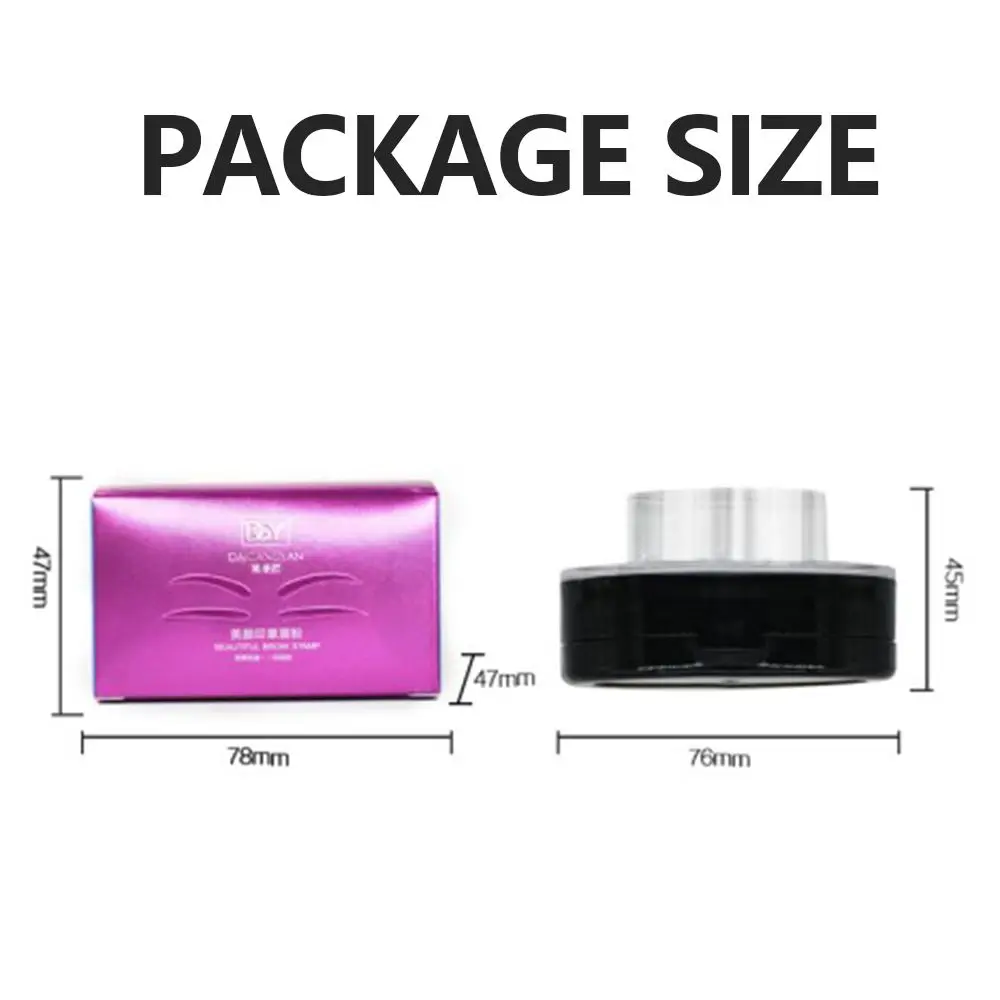 Нежная Водонепроницаемая палитра пудры для бровей натуральный долговечный