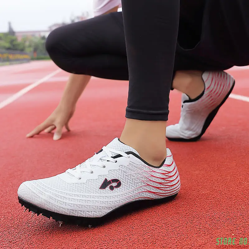 

Кроссовки легкие унисекс, легкая спортивная обувь для бега, соревнований с шипами, для мужчин и женщин, размеры 36-45