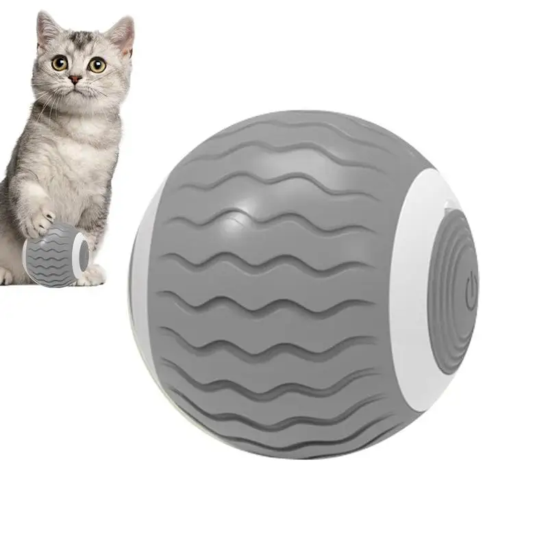 

Self Moving Cat Ball Toy Electric Self-Rolling Interactive Pet Ball Rechargeable 360 Auto-Rotate Paw Friendly For Puppy Kitten