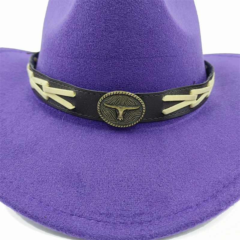 Мужские ковбойские шляпы аксессуары Рога джазовый Топ головные уборы женские